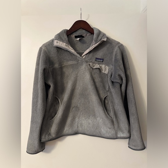 Patagonia Women's Re-Tool Snap-T Fleece Pullover Grey Size M - Picture 7 of 9